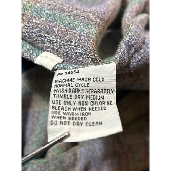 Gold Crest Shirt Shacket  Men Lg Utility Outdoors  Thick Comfy Plaid Cotton - Picture 10 of 10